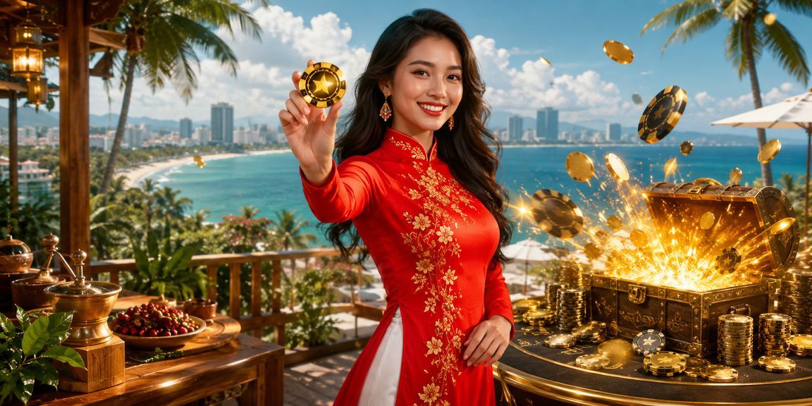 Người phụ nữ áo dài sử dụng ứng dụng casino tại Đà Nẵng