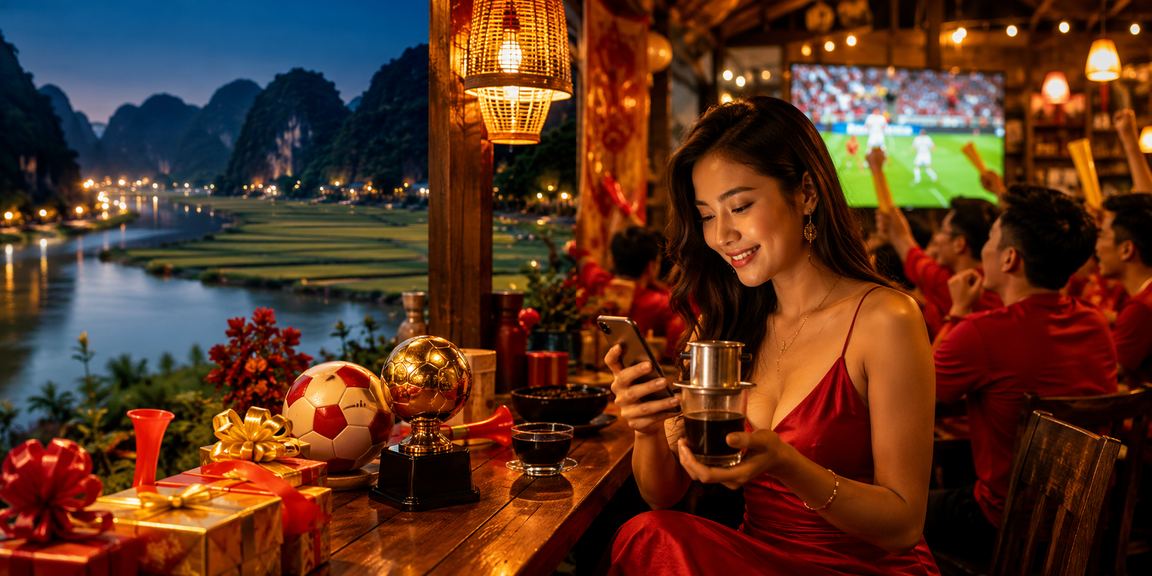 Người dùng thưởng thức cà phê và casino di động tại Ninh Bình